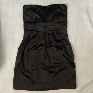 Black Sleeveless Mini Tieback 2010s Y2K Dress